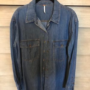 Free People denim shirt